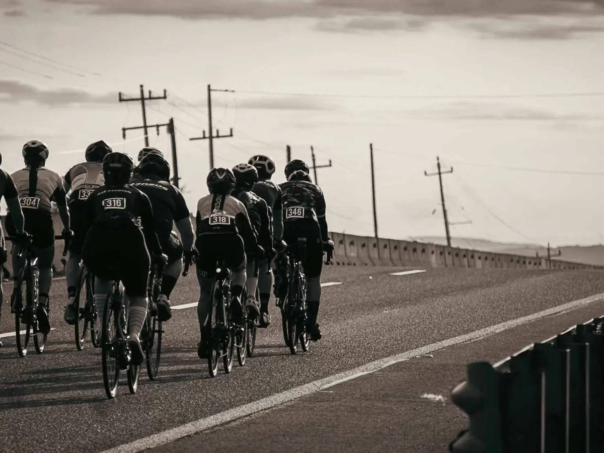 Cycling around Lake Chapala during Gran Fondo 236 km Mexico
