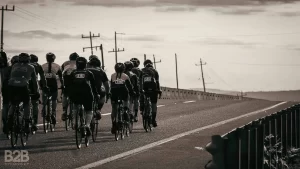 Cycling around Lake Chapala during Gran Fondo 236 km Mexico